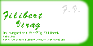 filibert virag business card